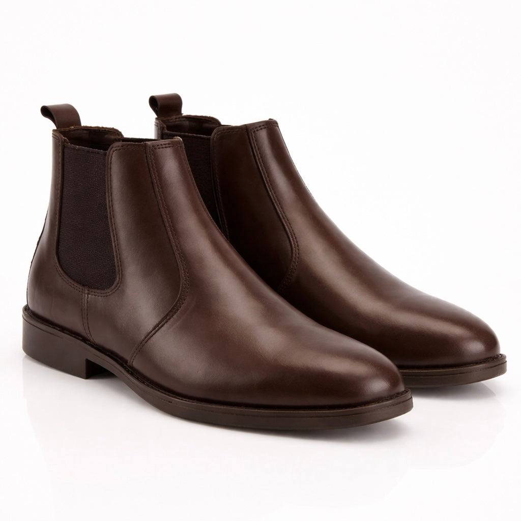 Brown Chelsea Boots – Premium Cow Leather