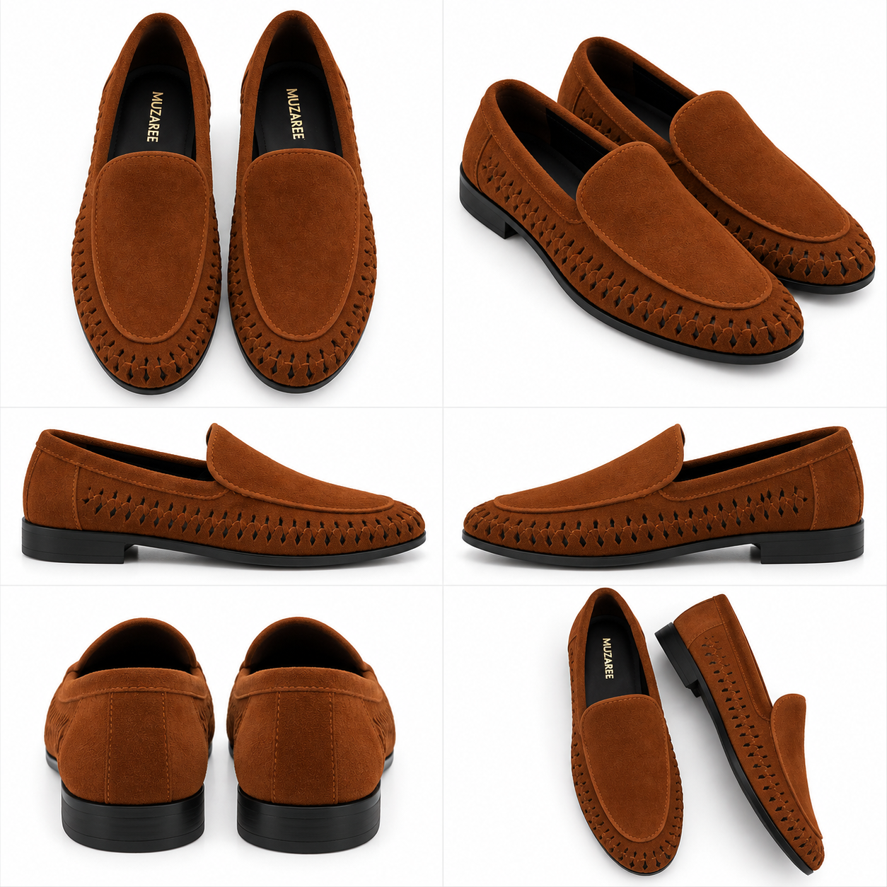 MUZAREE Milano Suede Slip-Ons | Men