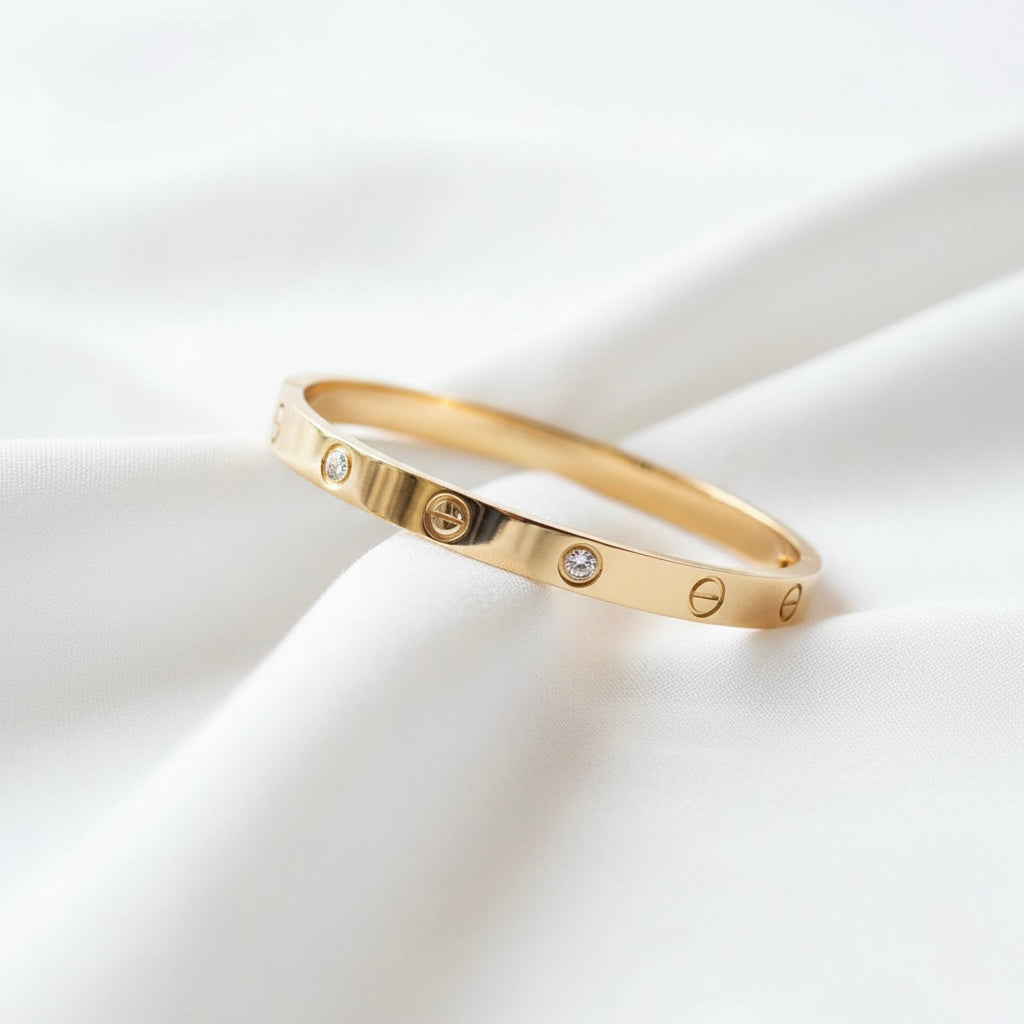 Love Bracelet – Minimal Stainless Steel Bangle