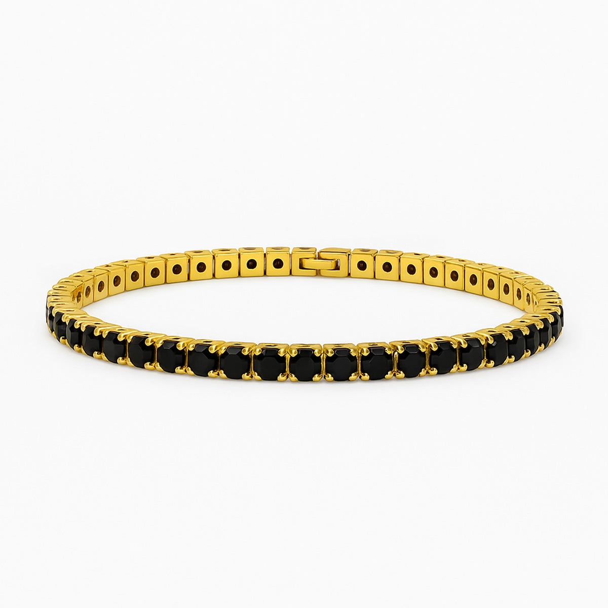 Black & Gold Tennis Bracelet