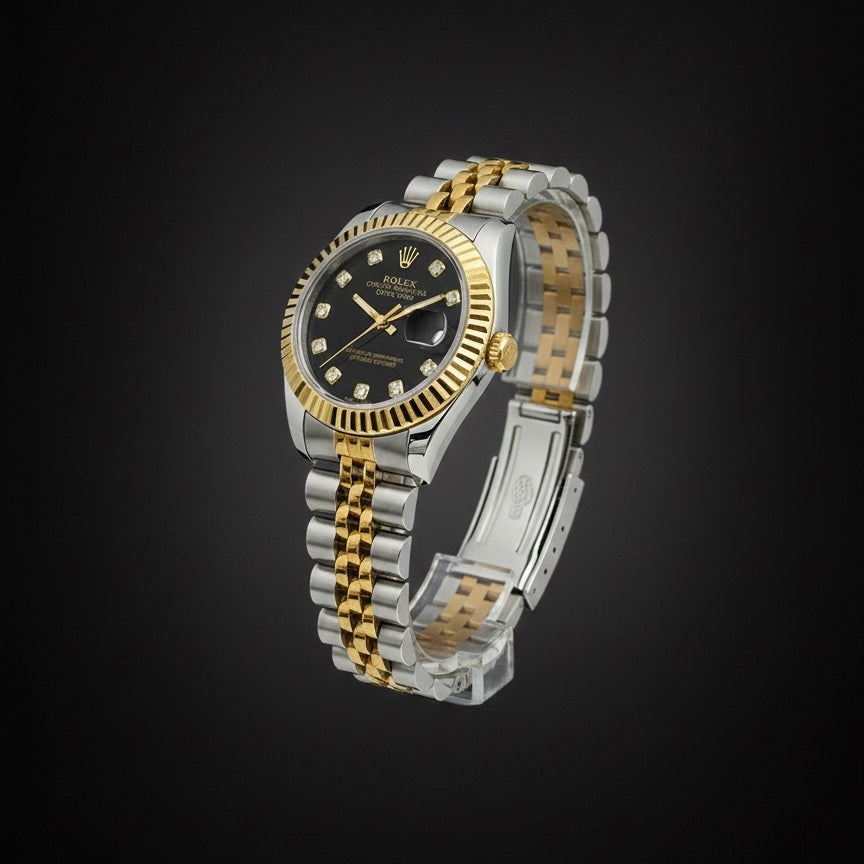 Rolex Two-Tone – Black Dial Women