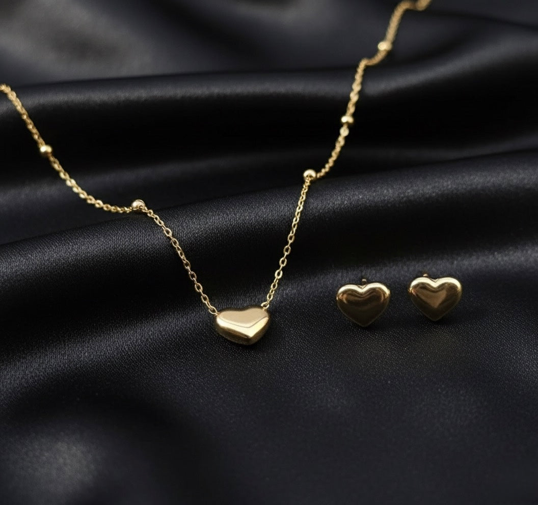 Heart Necklace Set