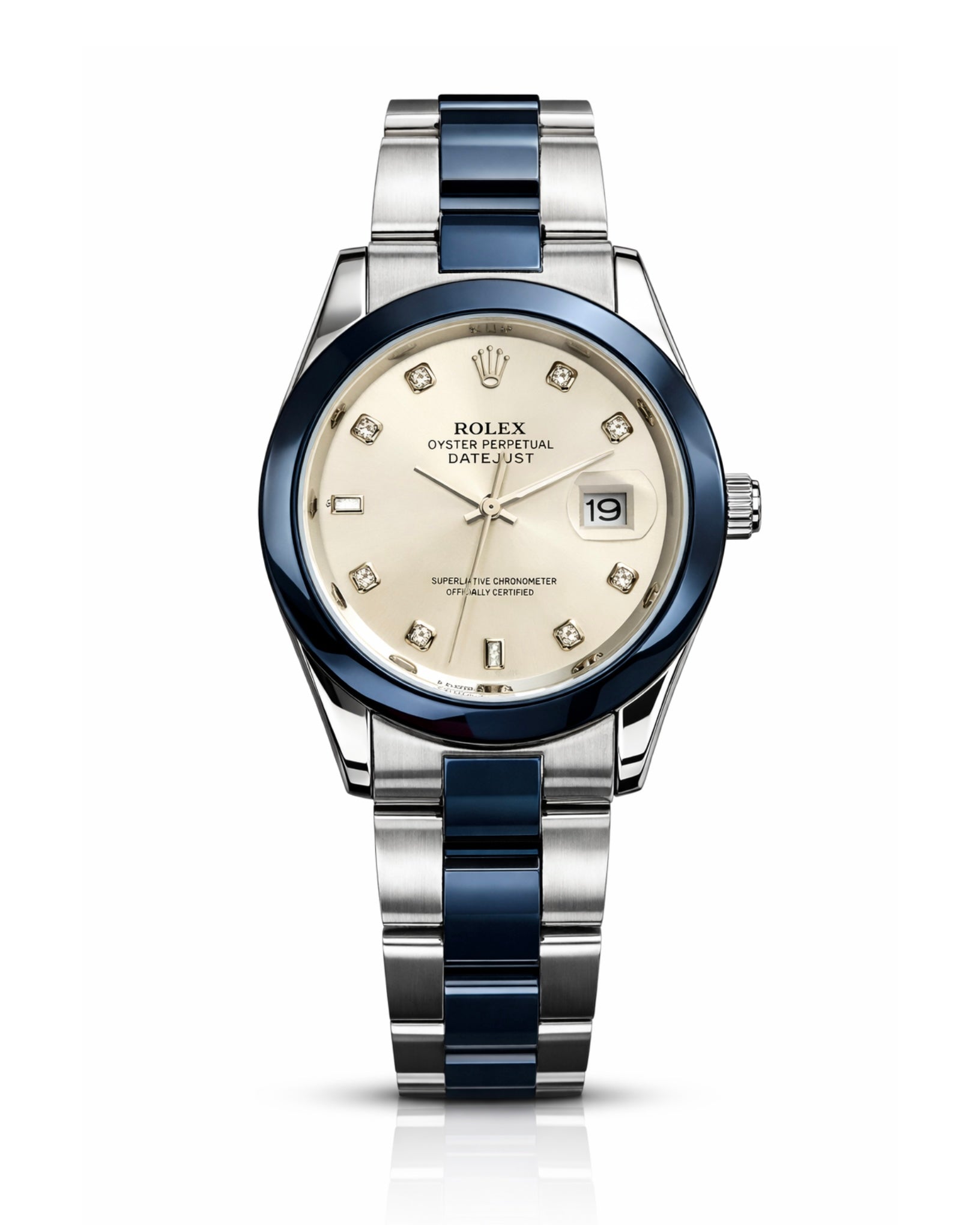 Rolex Oyster Perpetual - Blue Bezel