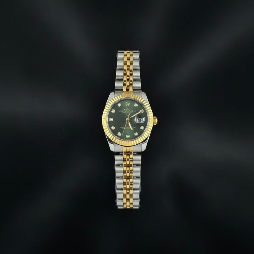 Rolex Two-Tone – Green Dial Women