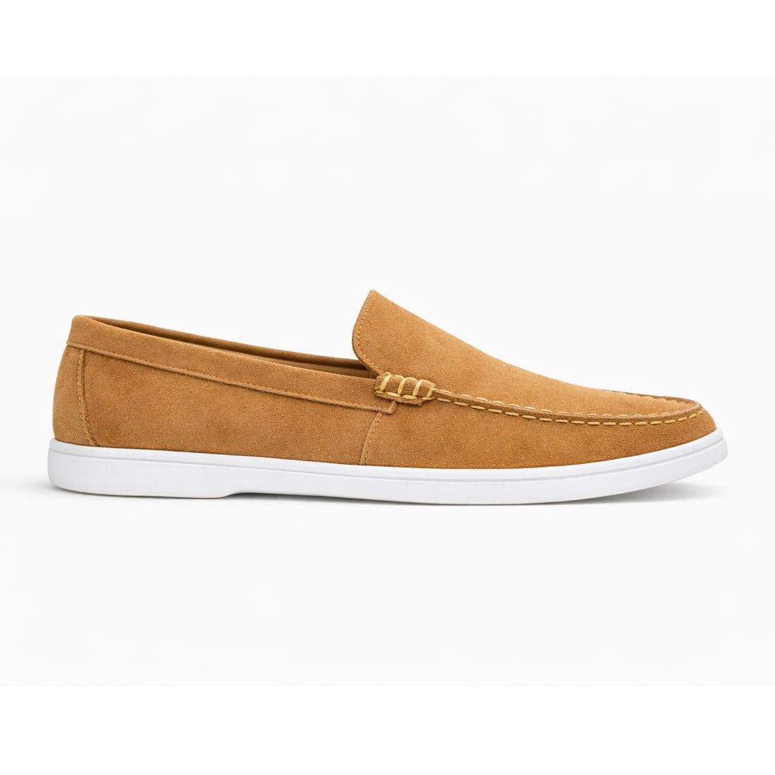 Tan Suede Leather Loafers - Men