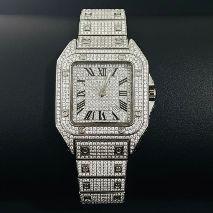 Iced Luxury Cartier Watch