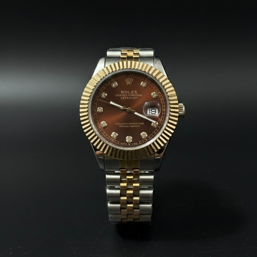 Rolex – Two Tone - Chocolate Brown