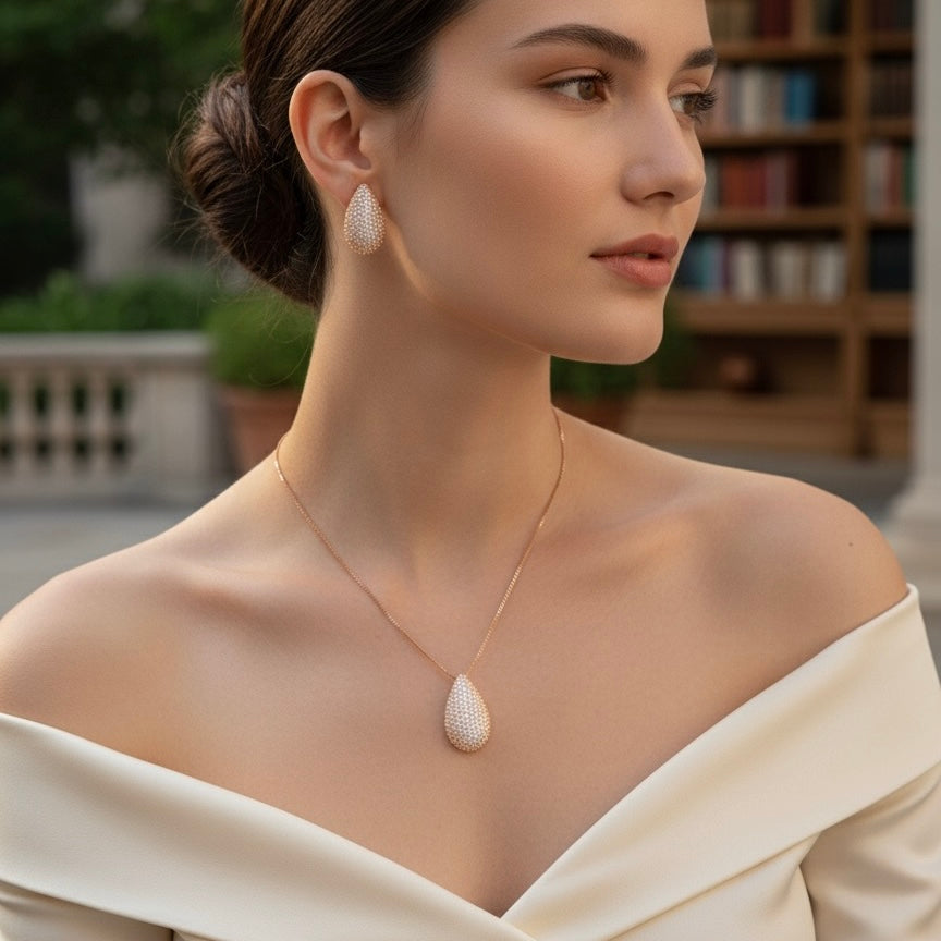 Zarcon Necklace + Earrings Set