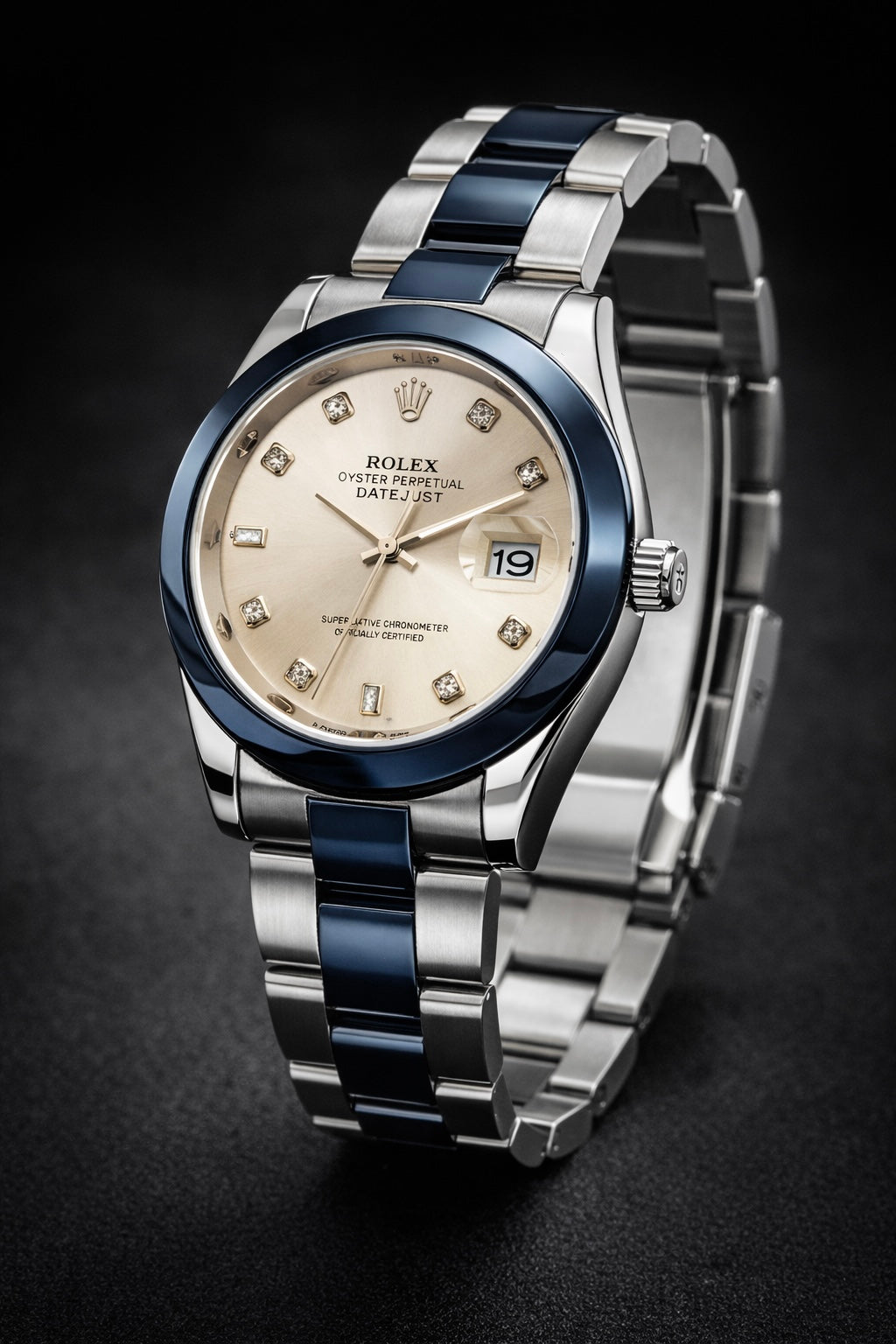Rolex Oyster Perpetual - Blue Bezel