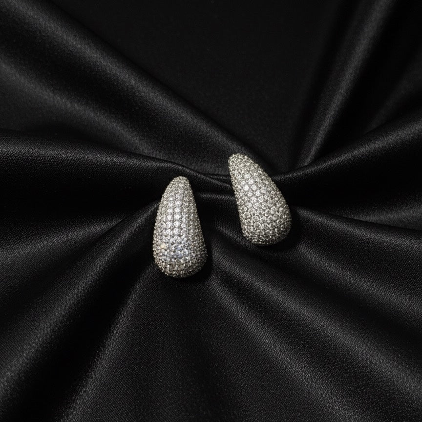 Elegant Water Drop Tennis Earrings