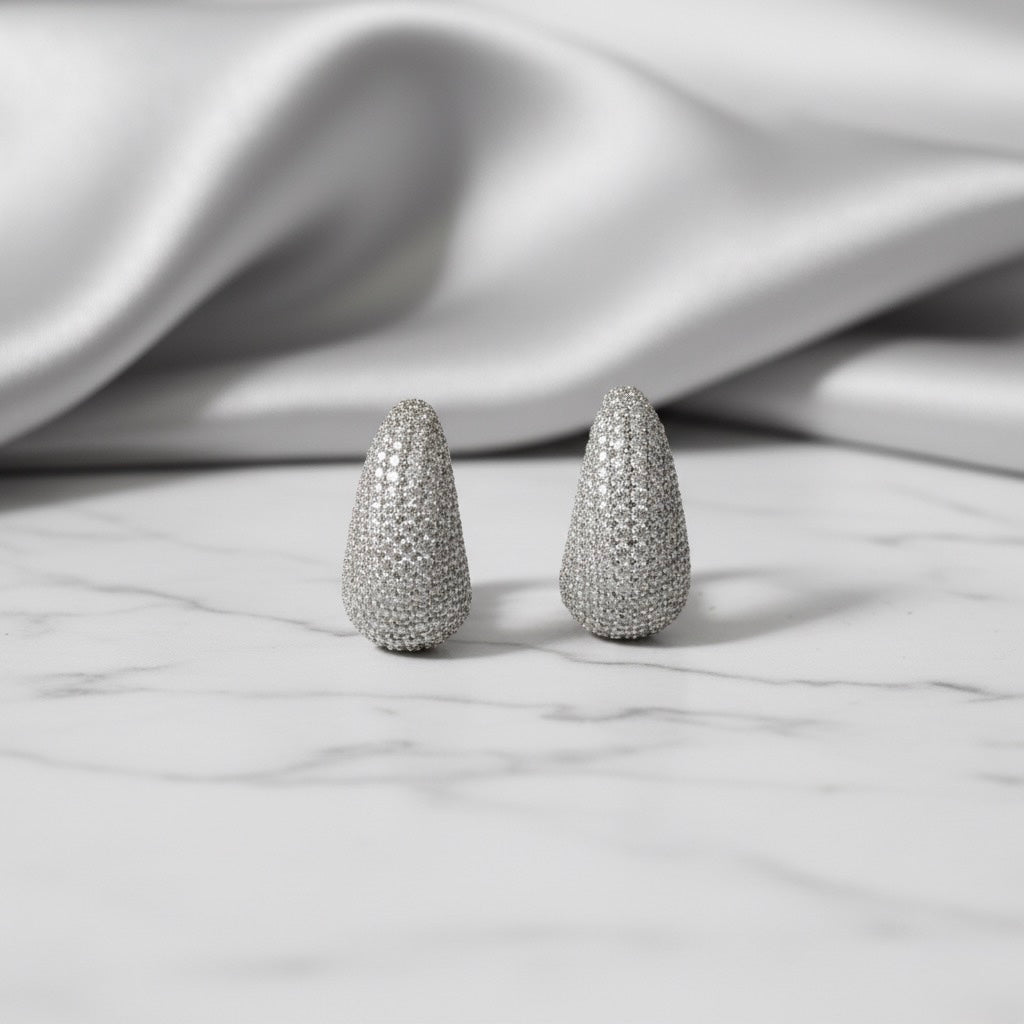 Elegant Water Drop Tennis Earrings