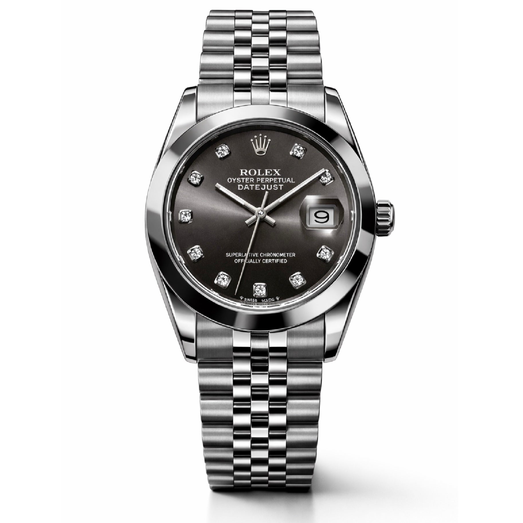 Rolex Silver - Black Dial