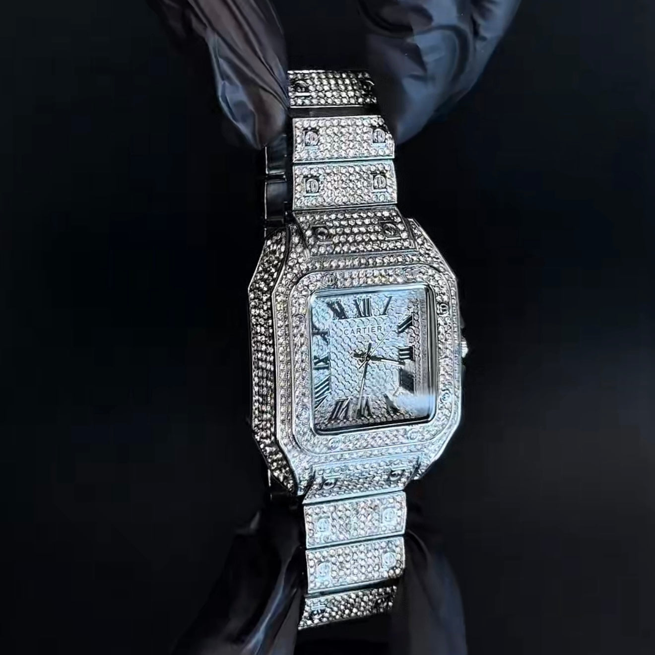 Iced Luxury Cartier Watch