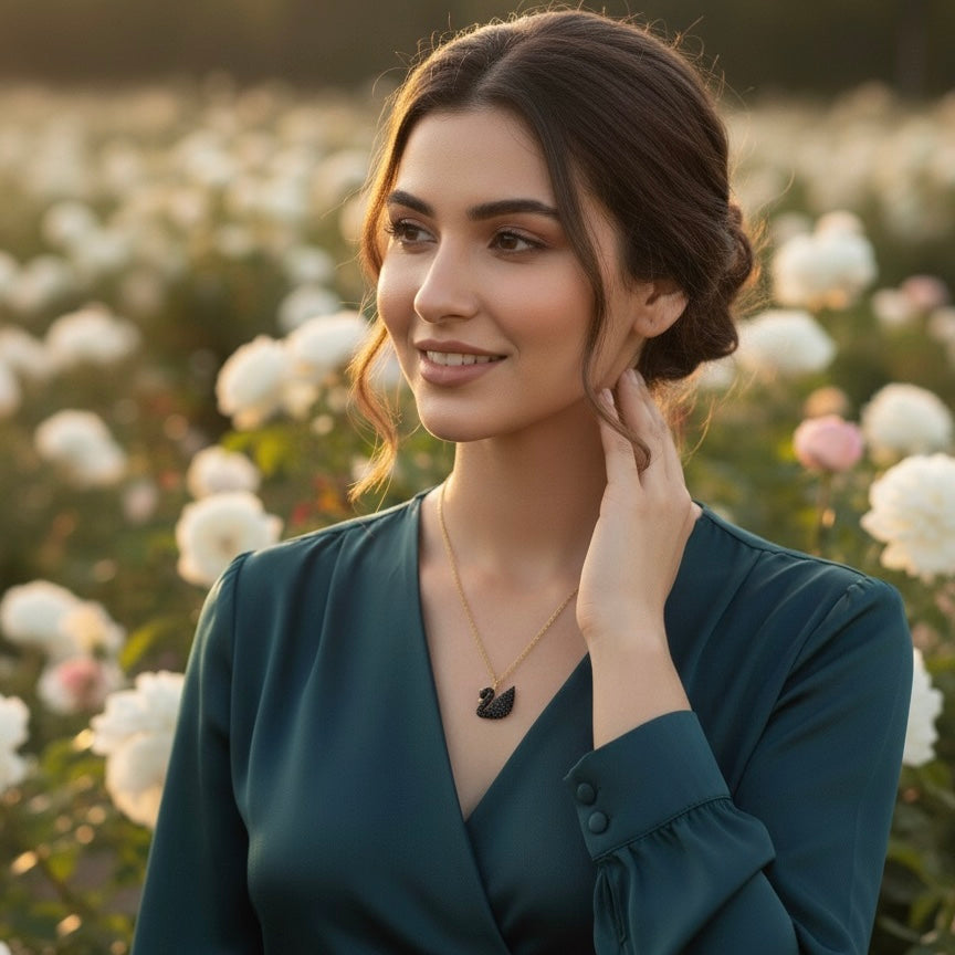 Swan Pendant Necklace