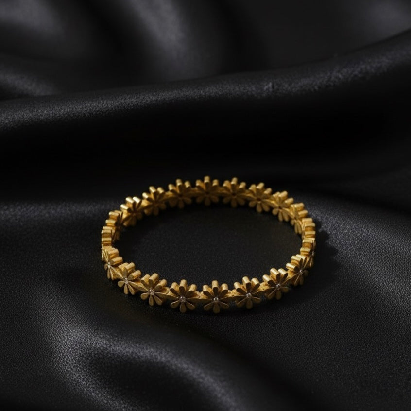 Stainless Steel Flower Bracelet