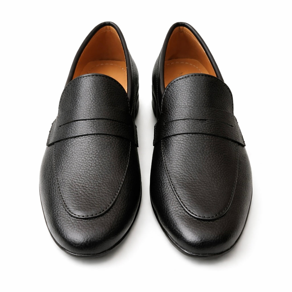 Royal Grain Leather Loafers - Men Shoes