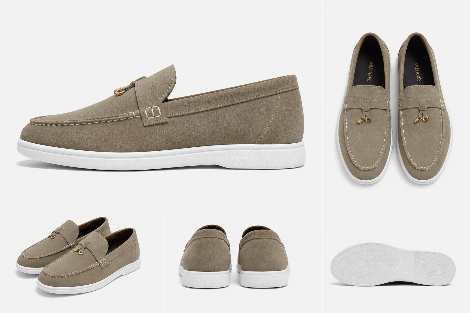 Muzaree Mink Suede Leather Loafers – Men