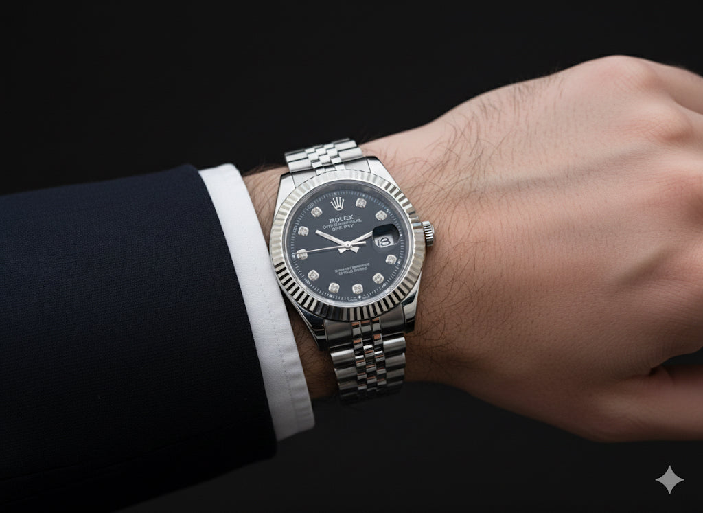 Rolex Black Diamond - jubilee chain