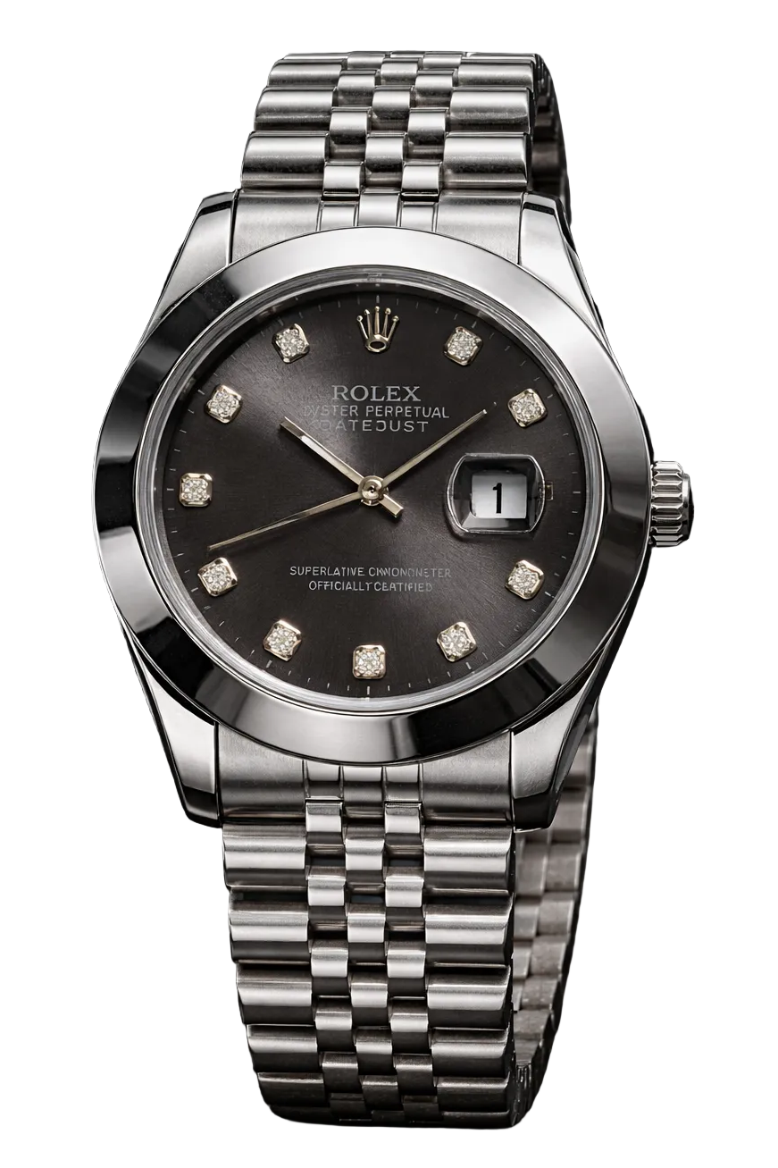 Rolex Silver - Black Dial