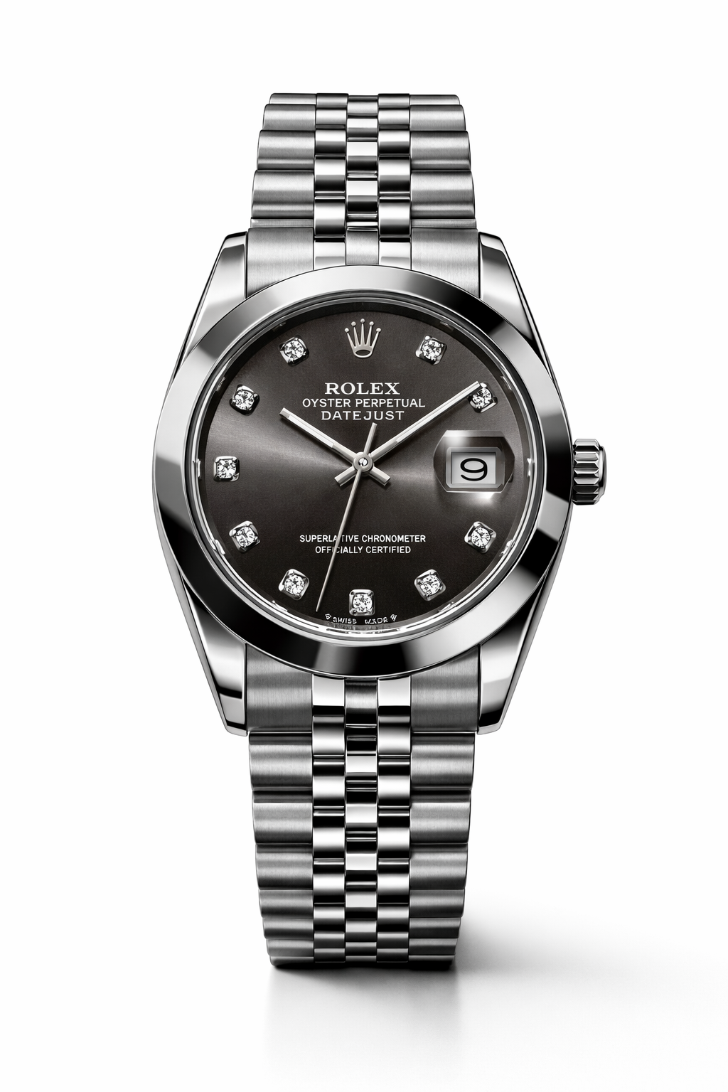 Rolex Silver - Black Dial