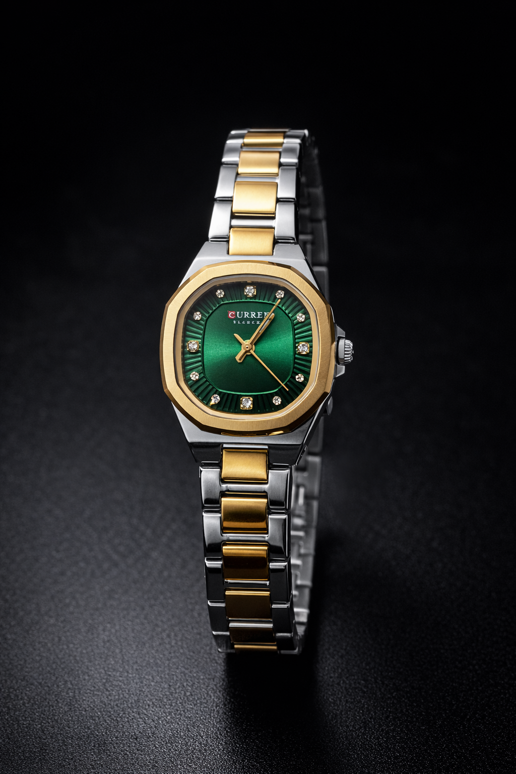 Curren Elegant Two-Tone | Green Dial