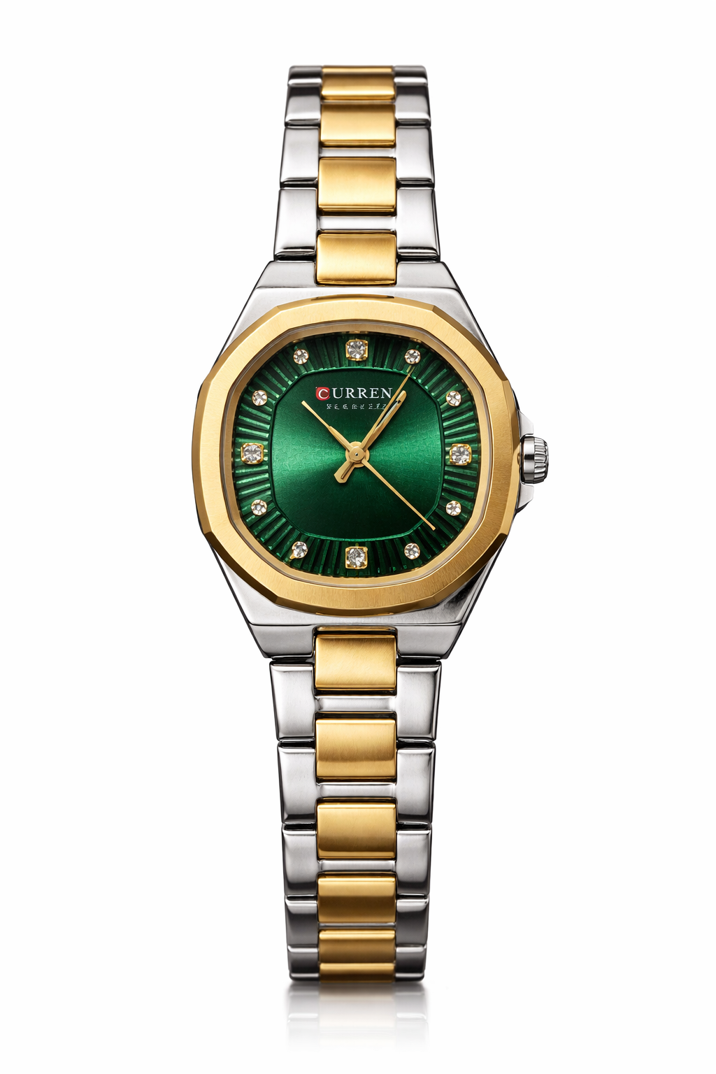 Curren Elegant Two-Tone | Green Dial