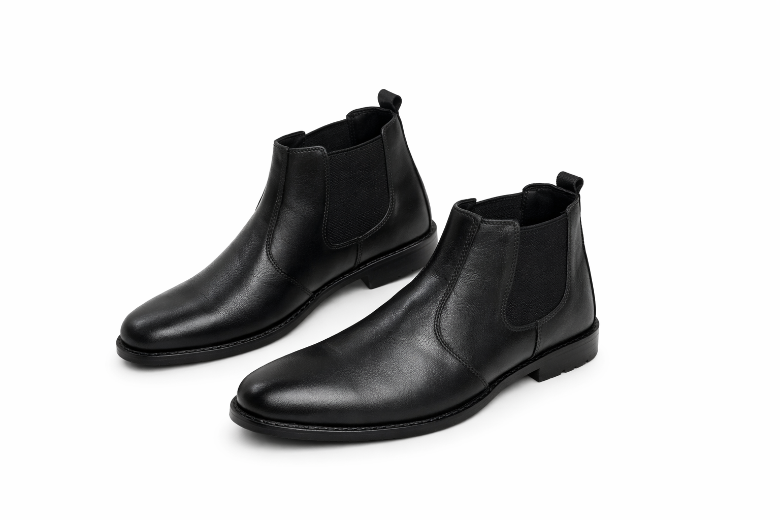 Matt Black Chelsea Boots – Premium Cow Leather
