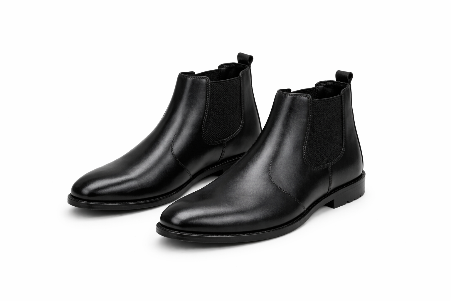 Matt Black Chelsea Boots – Premium Cow Leather