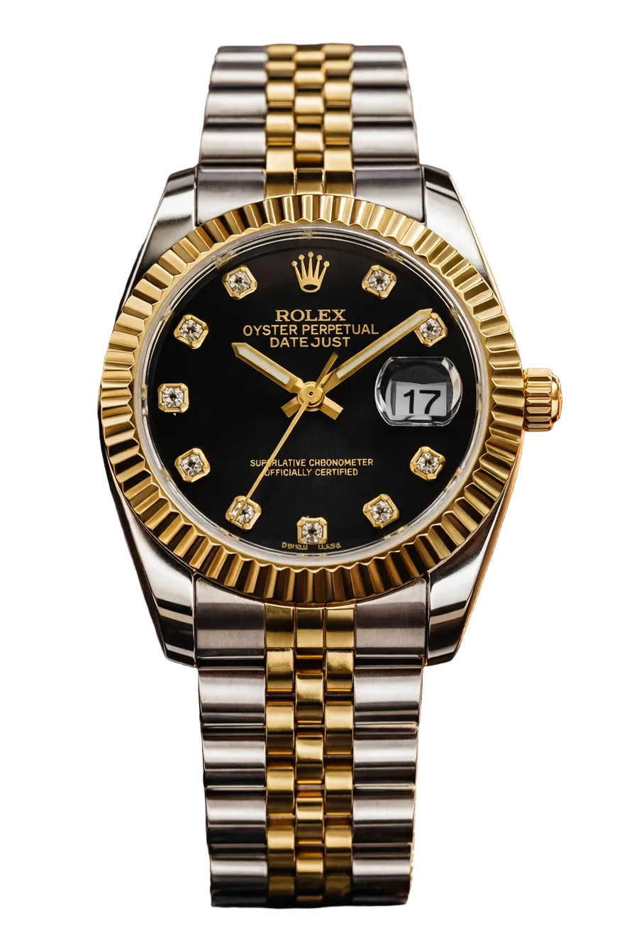 Rolex Two-Tone – Black Dial Women