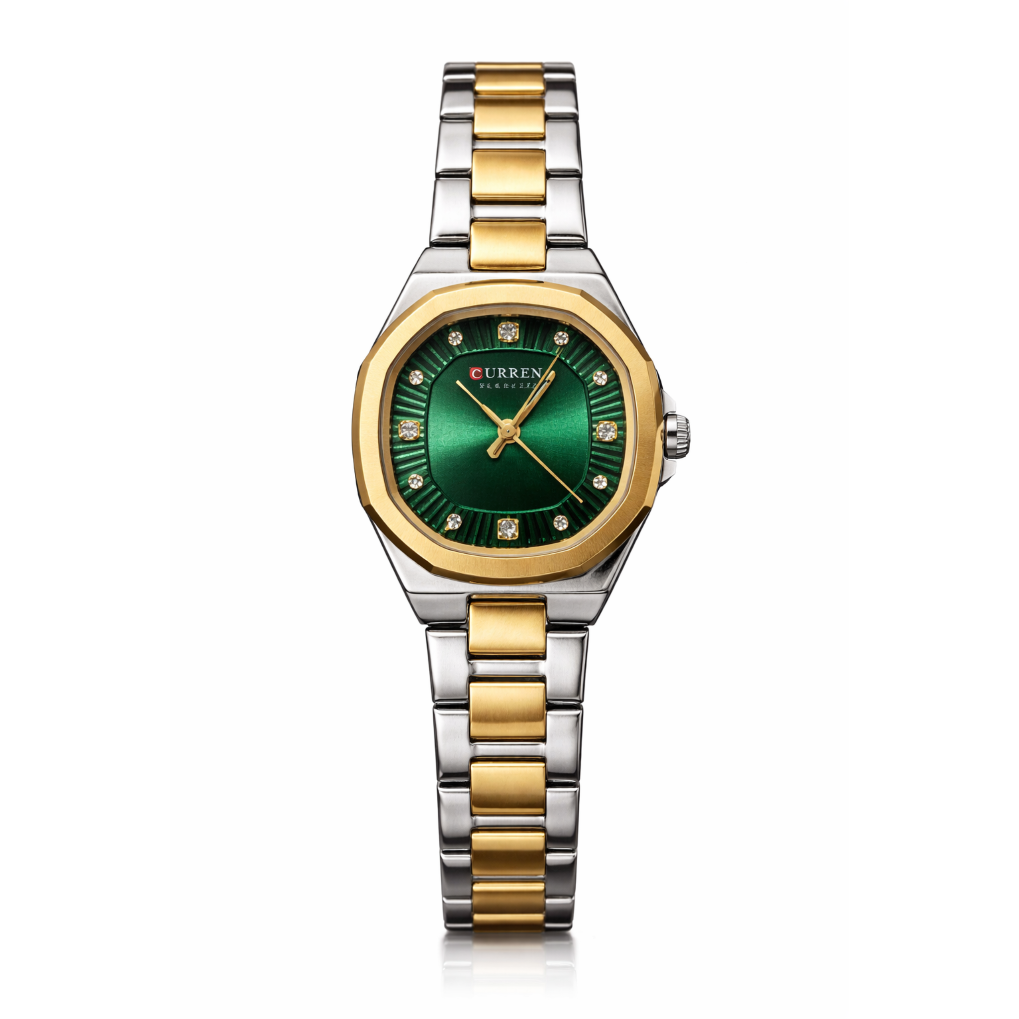 Curren Elegant Two-Tone | Green Dial