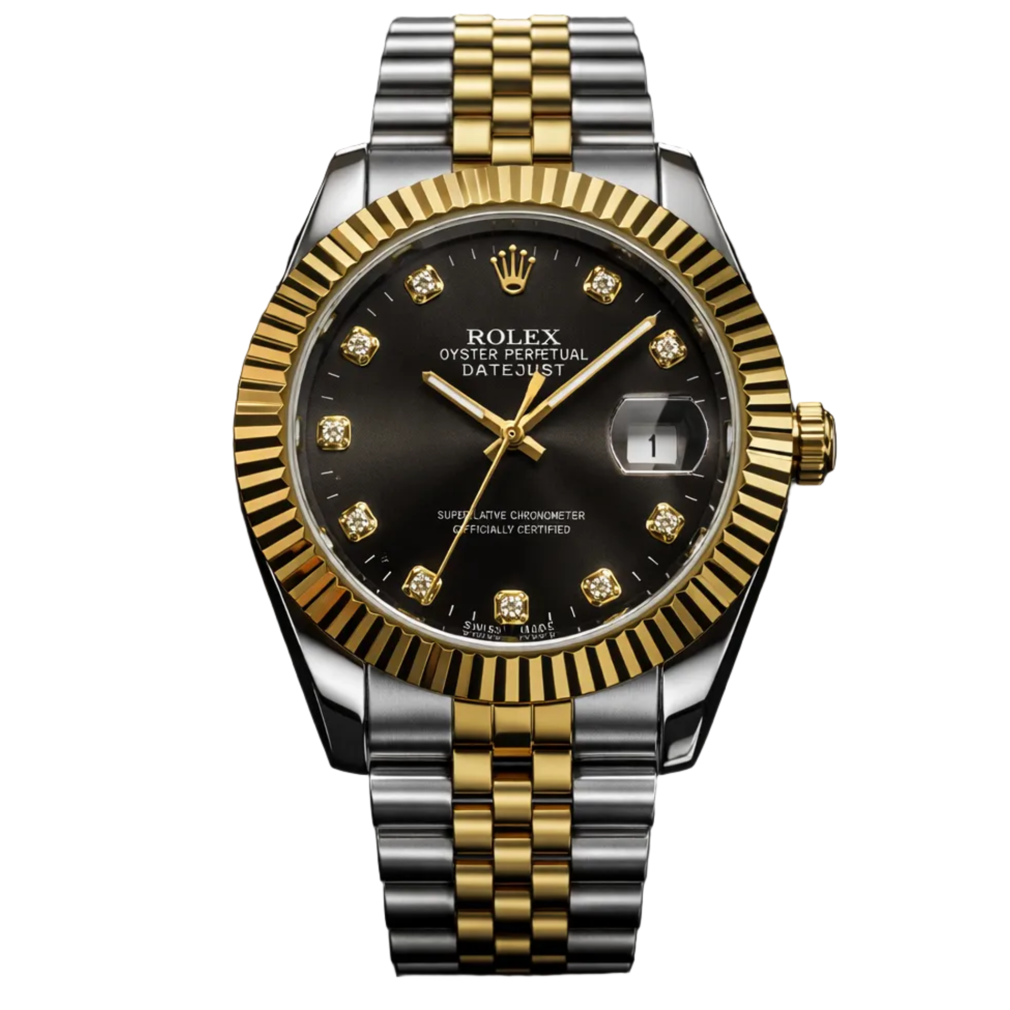 Rolex – Two Tone - Black Diamond Dial