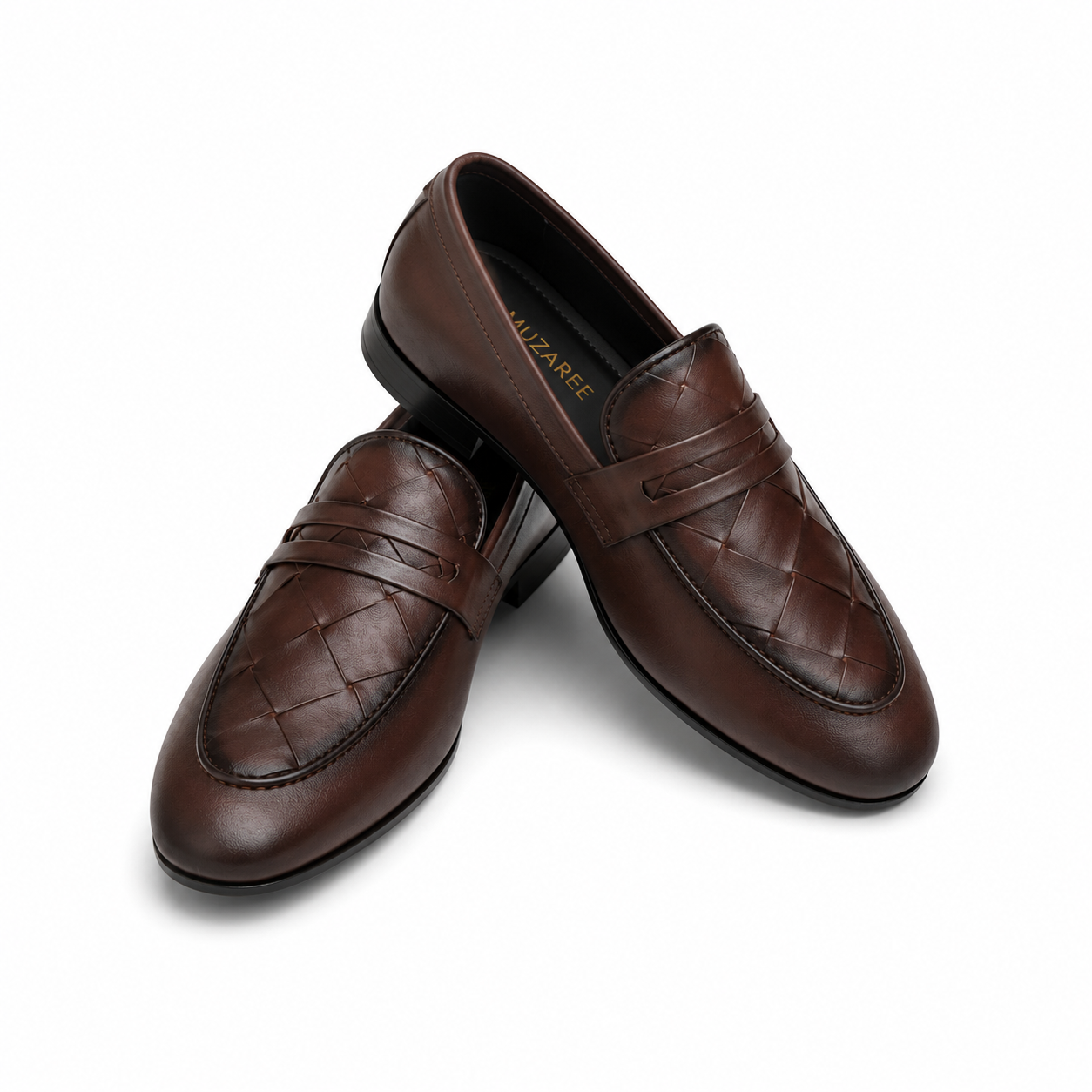 Woven Loafers – Brown
