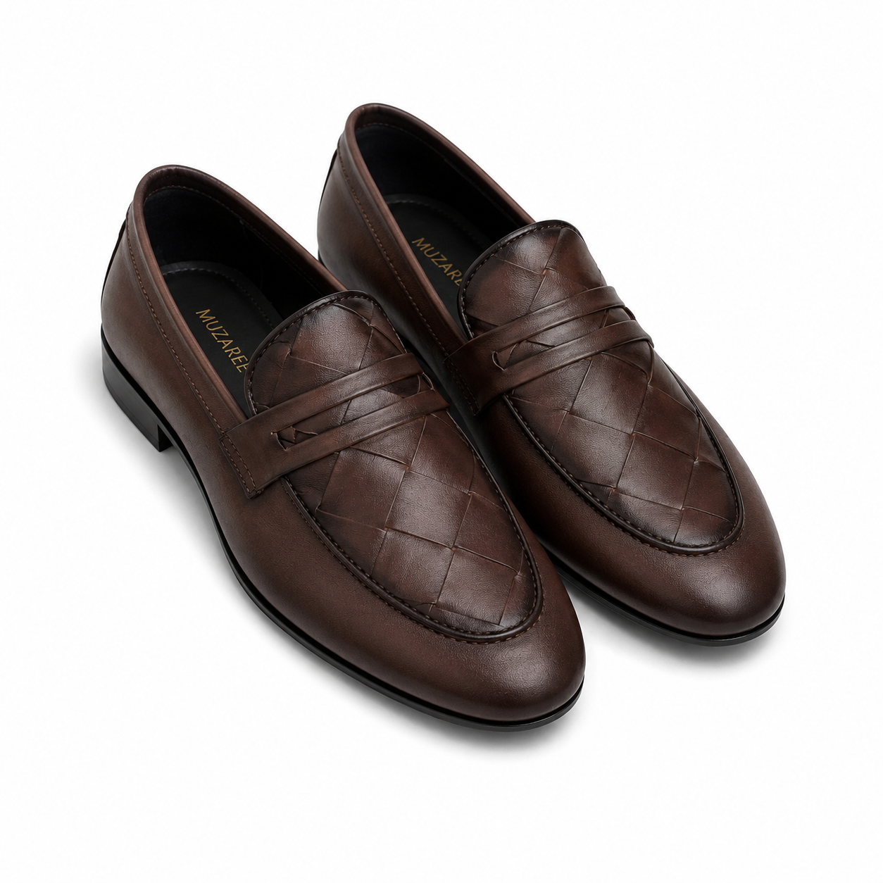 Woven Loafers – Brown
