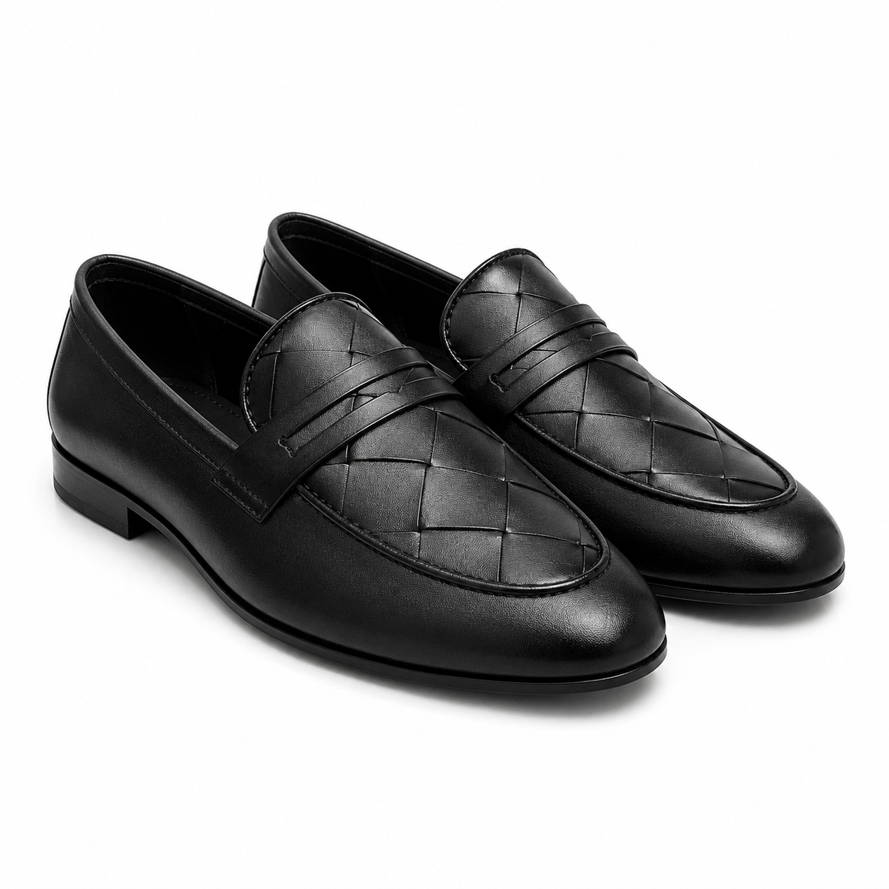 Woven Loafers – Black