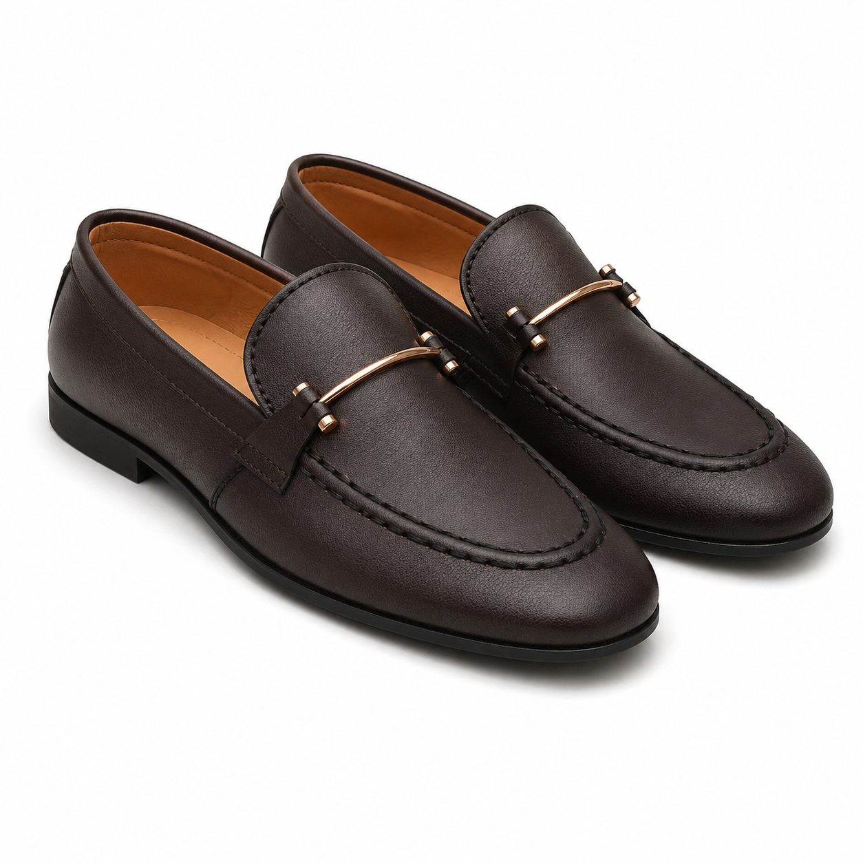 Royal Brown Horsebit Loafers