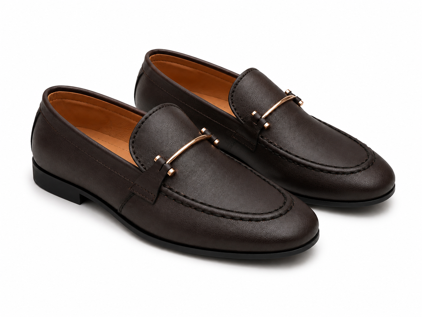 Royal Brown Horsebit Loafers
