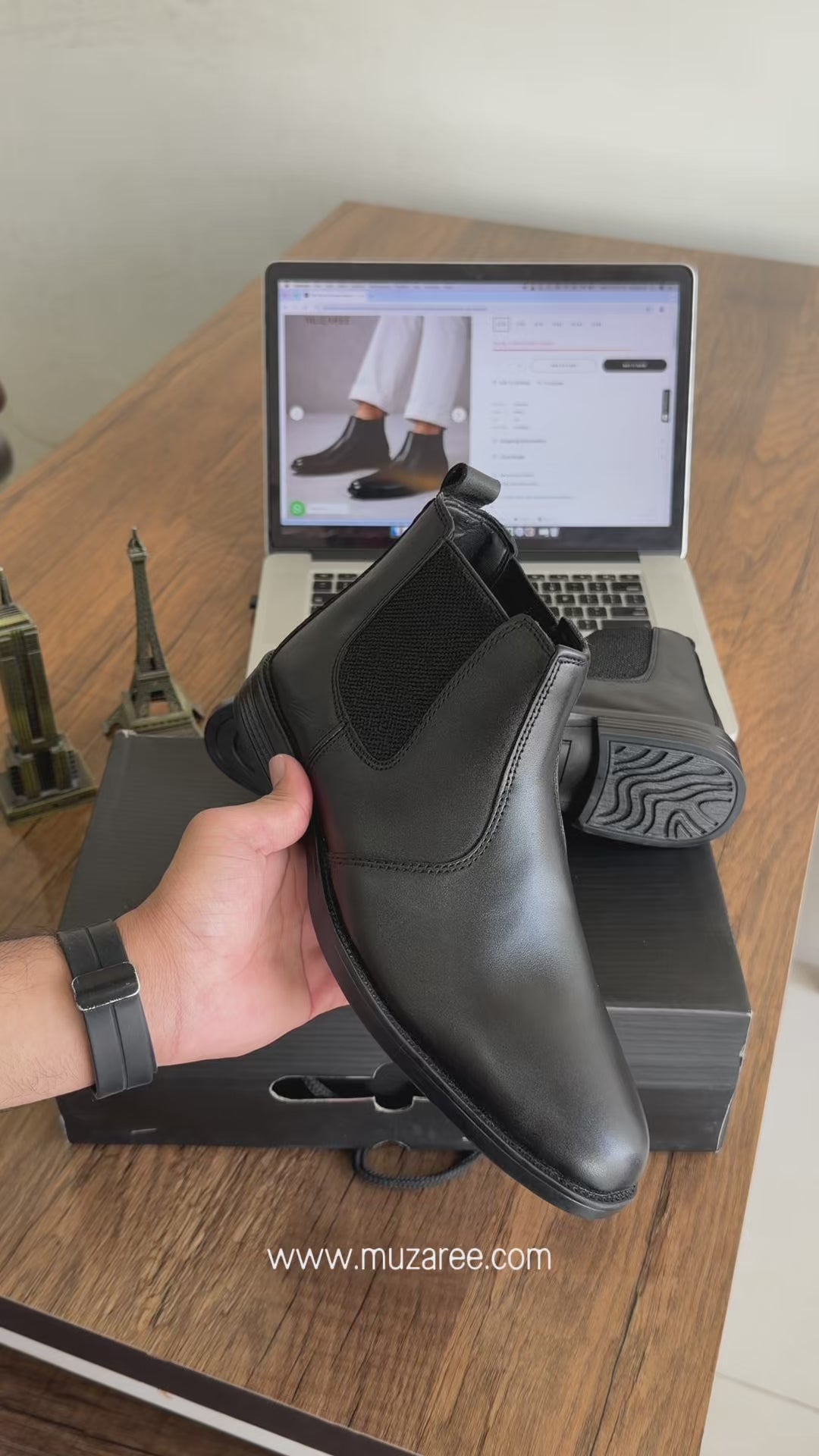 Matt Black Chelsea Boots – Premium Cow Leather